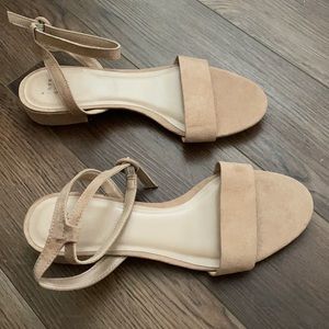 Women’s Winona Ankle Strap Sandals - A New Day Taupe (9.5 W)